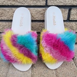 Multi Colored Slippers by Mudd Size 8